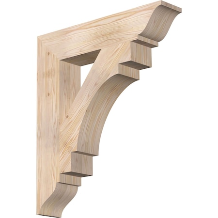 Ekena Millwork Merced Traditional Smooth Bracket, Douglas Fir, 5 1/2"W x 28"D x 32"H BKT06X28X32MRC01SDF
